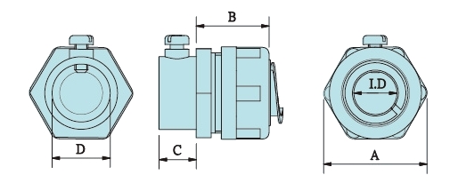 Theadless combination coupling